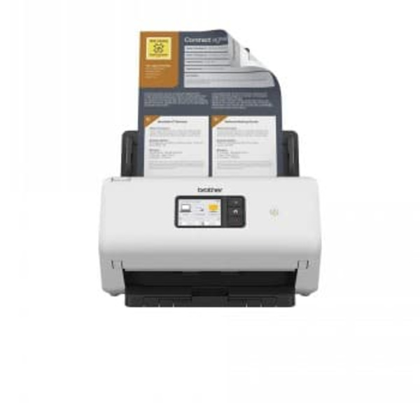 BROTHER ADS-4500W Document scanner Dual CIS Duplex A4 600x600dpi 35ppm mono/35ppm colour ADF 5250scans/d USB 3.0 LAN Wi-Fi