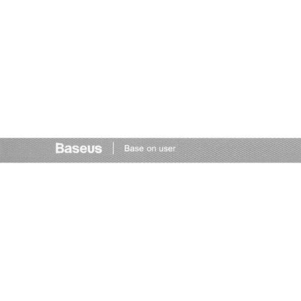 ORGANIZATOR cabluri tip Velcro Baseus Colourful Circle, 3m, gri "ACMGT-F0G" - 6953156293526