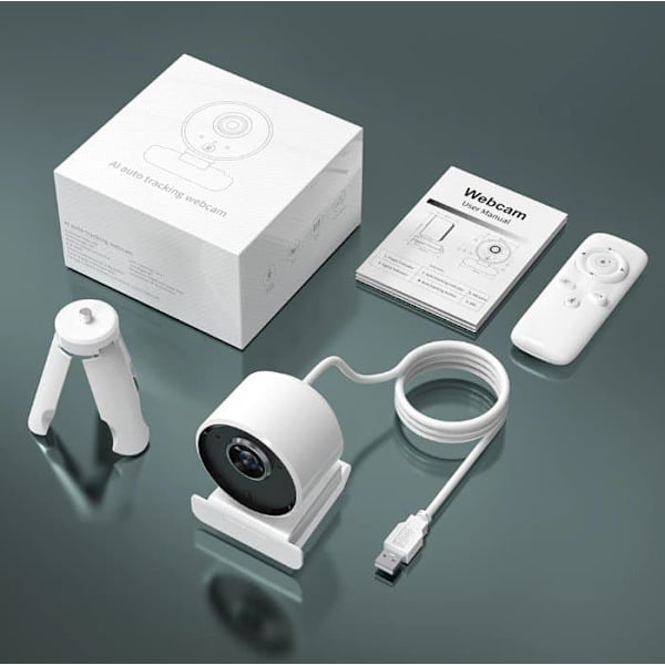 EDUP 1080P Full HD Web Camera / Autofocus / Smart WiFi with Microphone / Portrait Tracking / USB / 4K