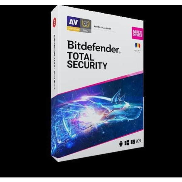 LICENTA Bitdefender Total Security, 5 utilizatori, 1 an pt. PC, Mac, Smartphone, Tableta, retail "TS03ZZCSN1205BEN"- valabile doar pe teritoriul Roman