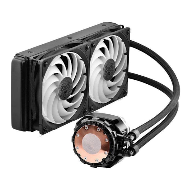 Sapphire Nitro+ S240-A Complete Water Cooling, ARGB, black - 240 mm Svart