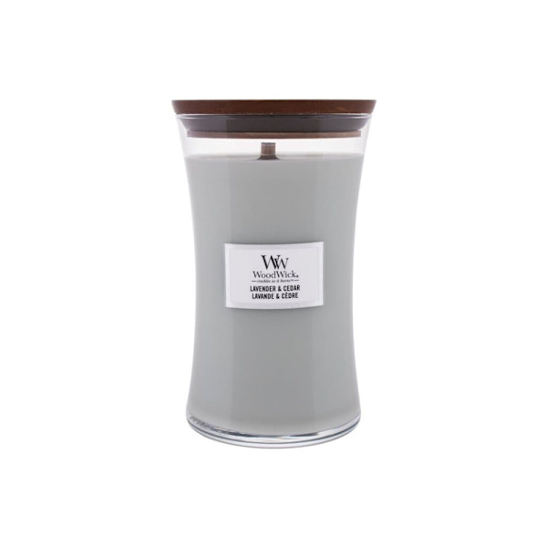 WoodWick Large Hourglass Candles Scented Candle Lavender & Cedar 610 g