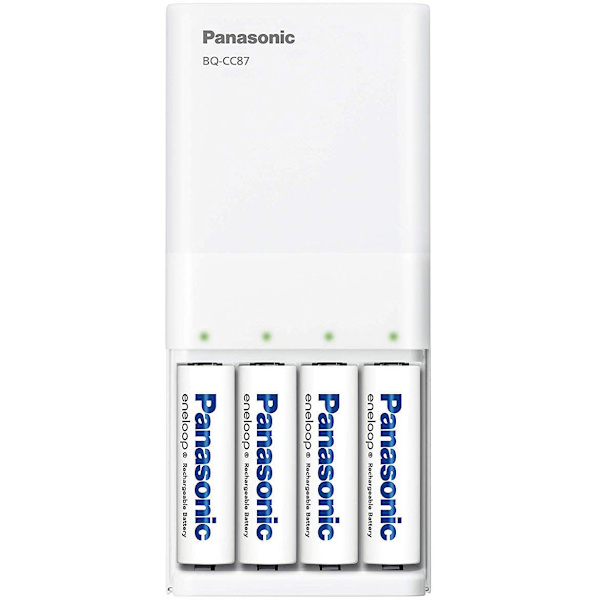 Panasonic eneloop charger BQ-CC87USB + 4x1900