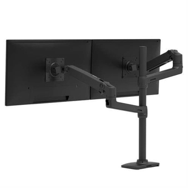 LX DUAL STACKING ARM TALL POLE/MATTE BLACK Sort
