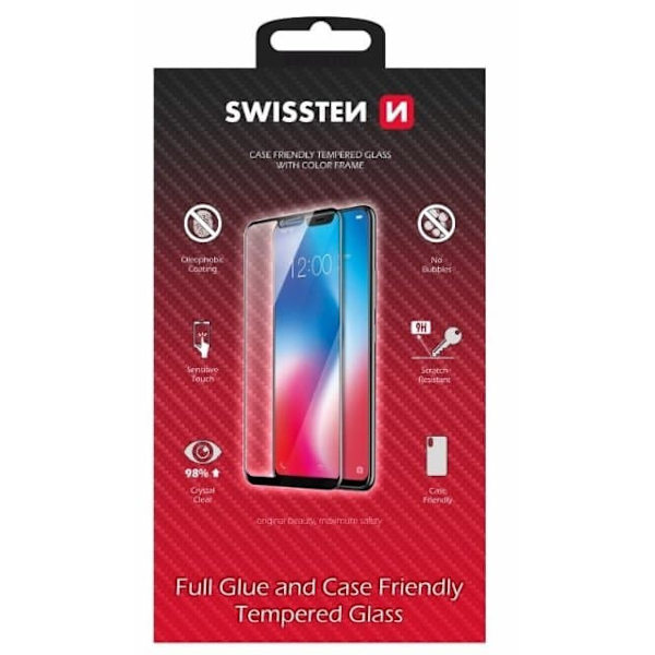 Swissten Full Face Tempered Glass Samsung Galaxy A52 4G / A52 5G / A52S 5G Black
