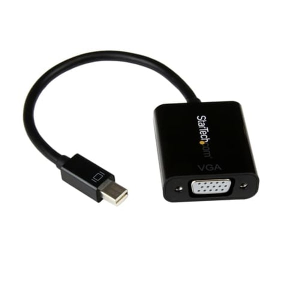 StarTech.com Mini DisplayPort to VGA Adapter - DisplayPort 1.2 - 1080p - Thunderbolt to VGA Monitor Adapter - Mini DP to VGA (MDP2VGA2) - DisplayPort