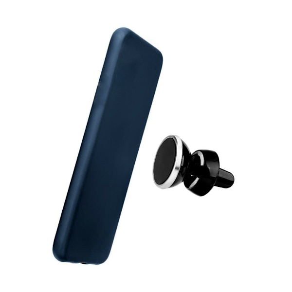 Mocco Soft Magnet Silicone Case With Built In Magnet For Holders for Xiaomi Redmi Note 7 / Note 7 Pro Blue