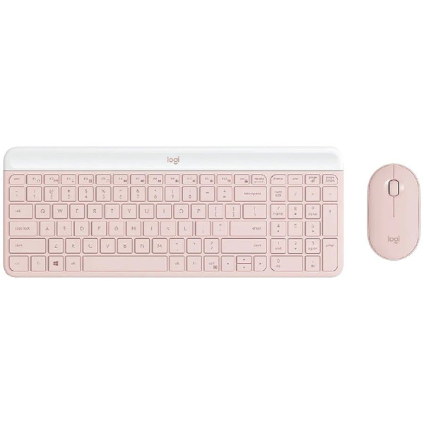 LOGITECH MK470 Slim Combo   - ROSE - US INTL - 2.4GHZ - INTNL-973 "920-011322" (timbru verde 0.8 lei) Lyserød