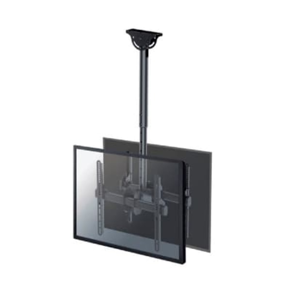 Neomounts NM-C440DBLACK Dual monitor/TV mount ceiling | Adjustable Height, Rotate, Tilt, Swivel | 32-60 " | Maximum weight (capacity) 45 kg | Black Sort