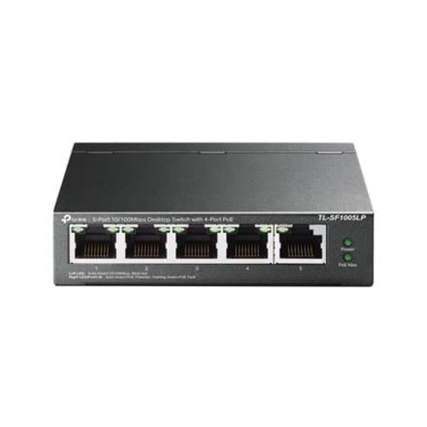 TP-LINK | Switch | TL-SF1005LP | Unmanaged | Desktop | 10/100 Mbps (RJ-45) ports quantity 5 | Power over Ethernet (PoE) ports quantity 4 | Power suppl Sort
