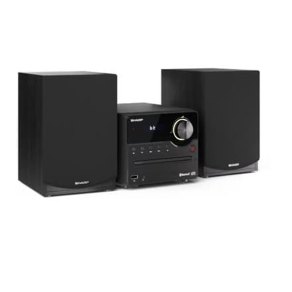 Sharp XL-B512(BK) Hi-Fi Micro System, CD/FM/USB/Bluetooth v5.0, 45W, Black Sharp | Hi-Fi Micro System | XL-B512(BK) | USB port | AUX in | Bluetooth | Sort