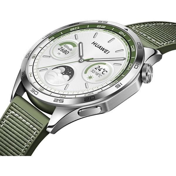 GT 4 | Smart watch | GPS (satellite) | AMOLED | 46mm | Waterproof | Green Woven