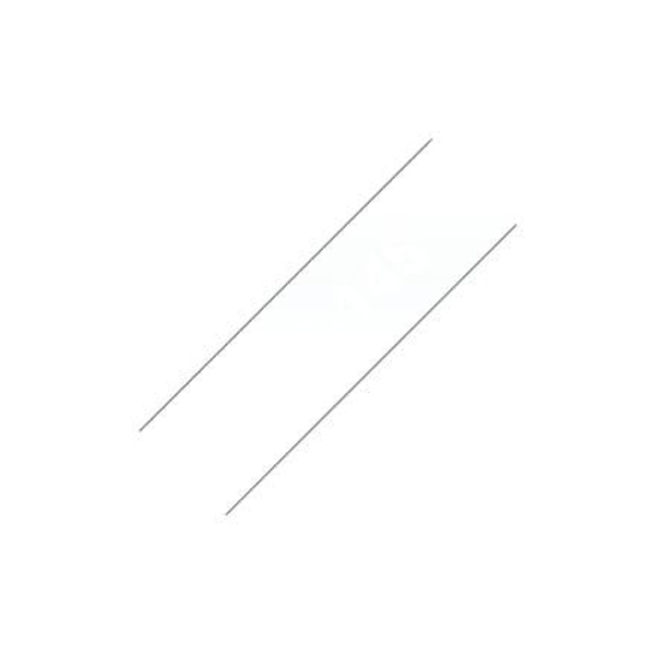 BROTHER TZE145 18mm WHITE ON CLEAR