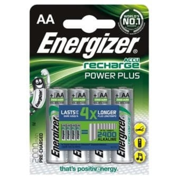 ENERGIZER BATTERY RECHARGEABLE POWER PLUS AA HR6/4 2000mAh