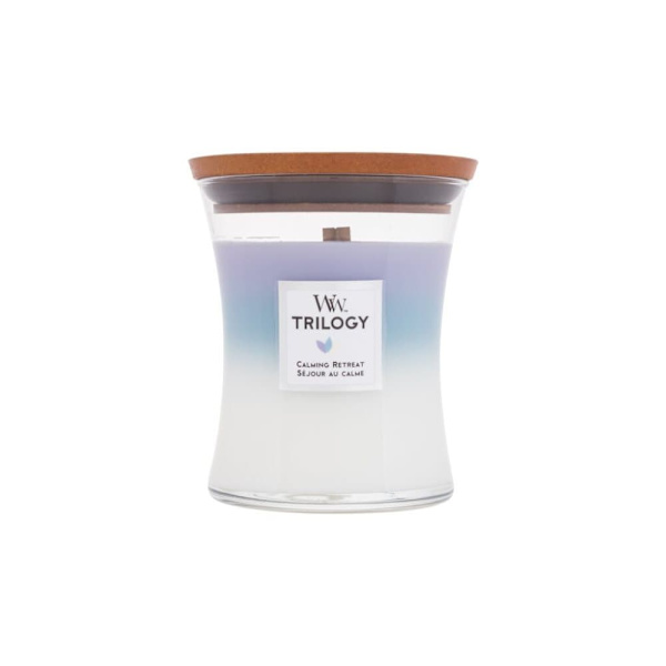 WoodWick Trilogy Medium Hourglass Candles Scented Candle Calming Retreat 275 g