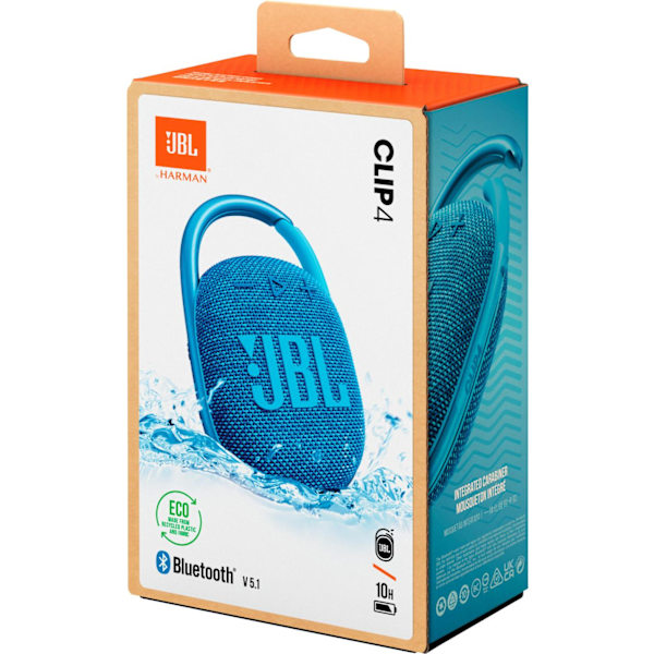 JBL CLIP 4 Bluetooth Wireless Speaker Eco Blue EU
