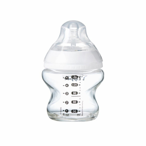TOMMEE TIPPEE Natural Start  glass feeding bottle CTN with self sterilisation function 150ml 0m+, 42243791