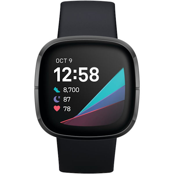 Fitbit Sense, carbon/graphite stainless steel
