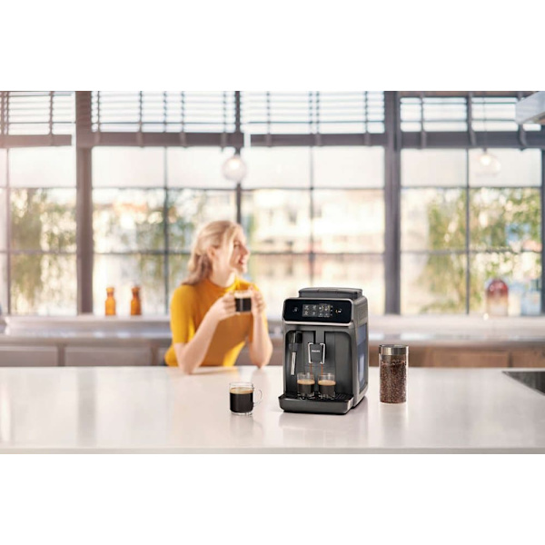 Philips Series 2200 Fully automatic espresso machines EP2224/10 2 beverages Classic Milk Frother Cashmere grey
