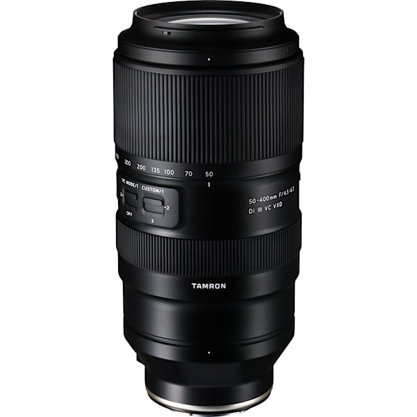 Tamron 50-400mm f/4.5-6.3 Di III VC VXD lens for Sony Sort