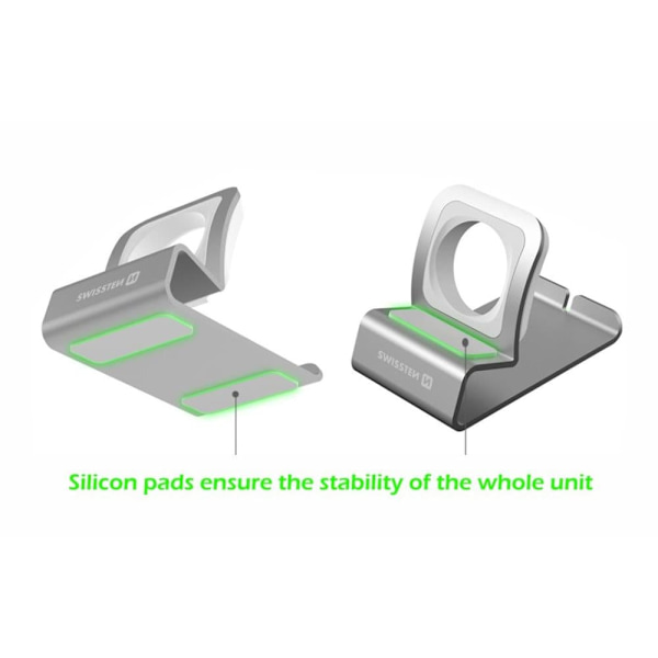 Swissten Aluminum stand for Apple Watch