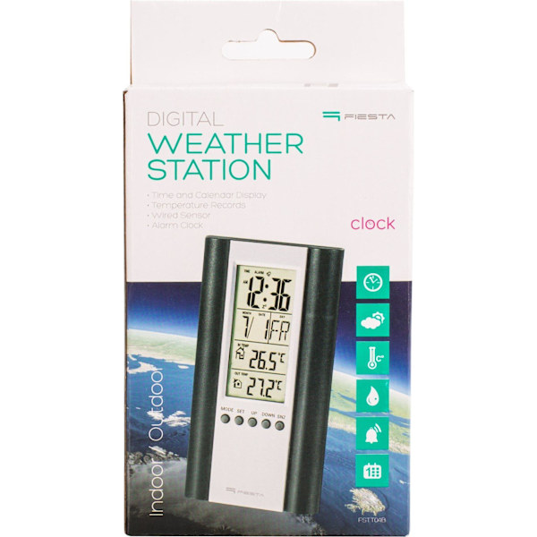 Fiesta digital weather station FSTT04B, black (43569)