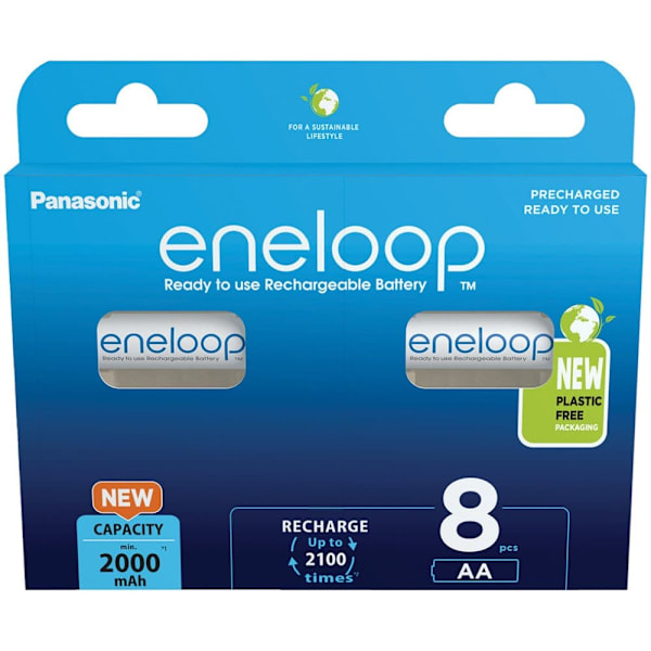 Rechargeable batteries PANASONIC ENELOOP AA 2000 mAh 8 szt (BK-3MCDE/8HH)