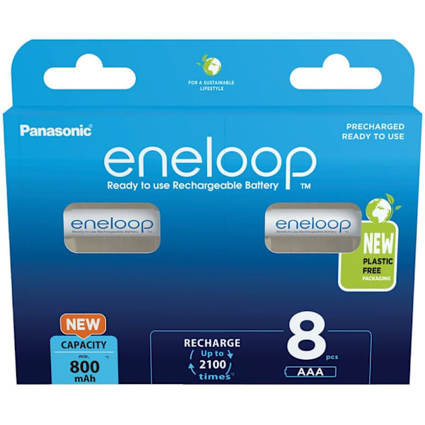 Rechargeable batteries PANASONIC ENELOOP AAA 800 mAh 8 szt (BK-4MCDE/8HH)