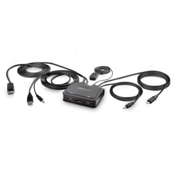 C2-D46-UAC-CBL-KVM/2-PORT HYBRID CABLE KVM SWITCH musta