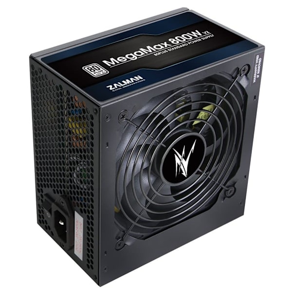Zasilacz MegaMax 800W V2 80+ STD EU ZM800-TXII Svart