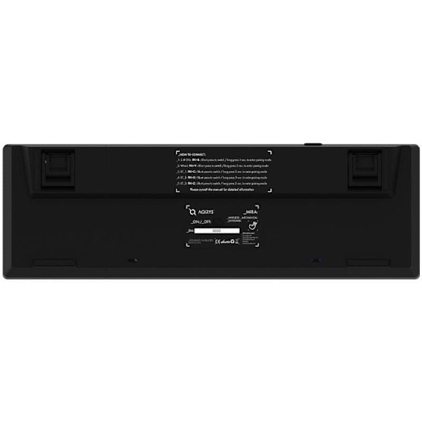 Tastatura AQIRYS Mira, wireless, neagra