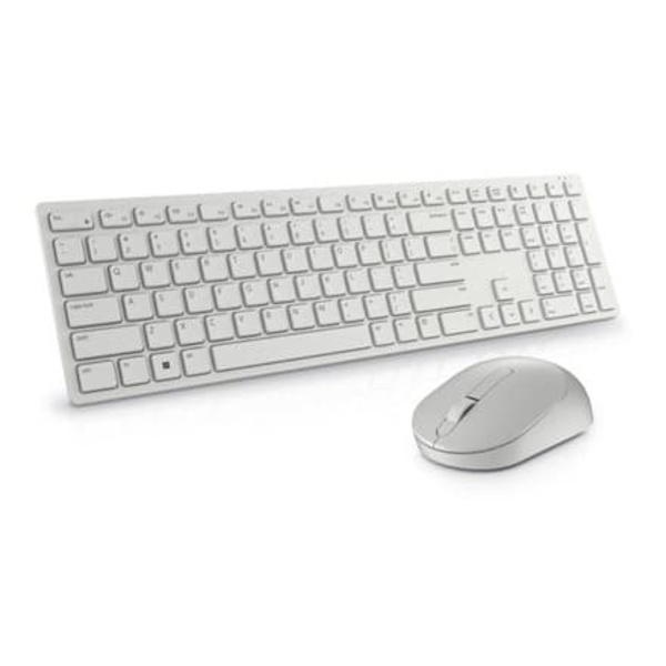 Dell KM5221W Wireless Mouse + Keyboard Set, white Vit