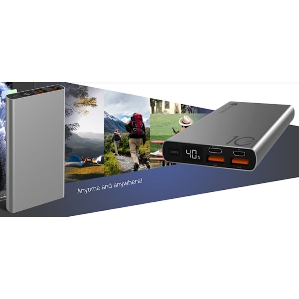 Navitel | Portable Charger | PWR10 AL SILVER | USB-A, USB-C | Lithium-ion