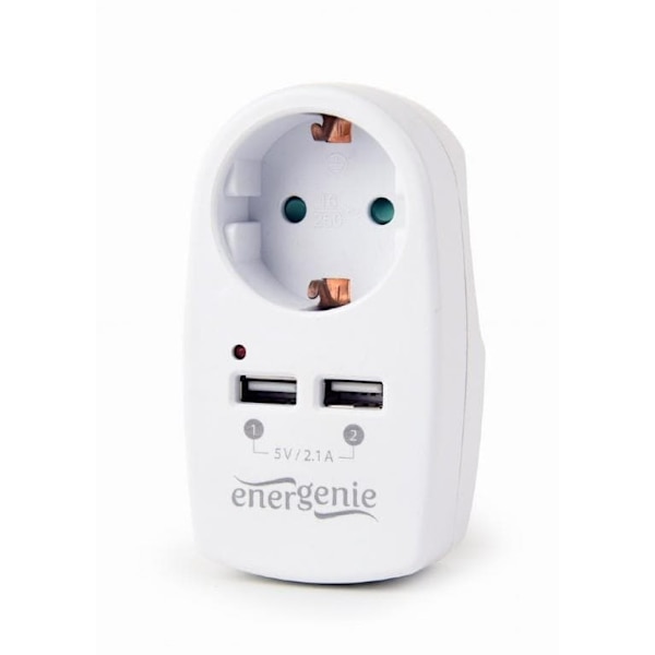 Energenie 2-port USB White Hvit