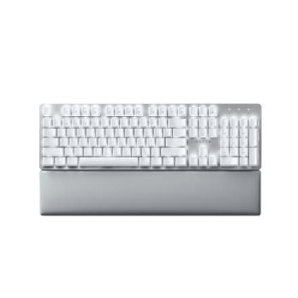 Razer | Mechanical Keyboard | Pro Type Ultra | Mechanical Gaming Keyboard | Wireless/Wired | US | White | Wireless connection Hopea, Valkoinen