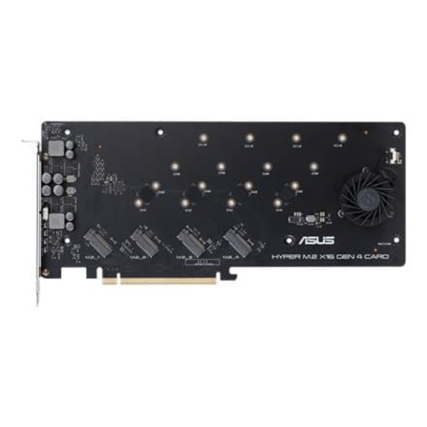 ASUS Hyper M.2 x16 Gen 4 interface cards/adapter Internal Sølv