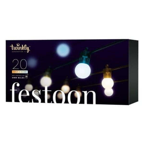 Light chain Twinkly Feston 20 bulbs AWW LED 10 m (TWF020GOP-BEU)