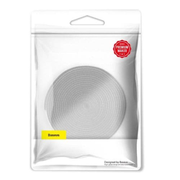 ORGANIZATOR cabluri tip Velcro Baseus Colourful Circle, 3m, gri "ACMGT-F0G" - 6953156293526