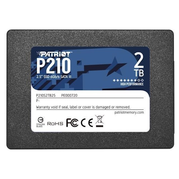 Patriot Memory P210 2.5" 2000 GB Serial ATA  III