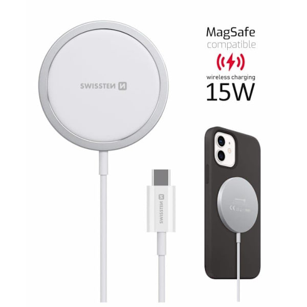 Swissten MagStick bezdrátová nabíječka pro iPhone kompatibilní s MagSafe