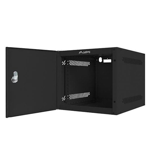 LANBERG 10" WALL-MOUNTED RACK CABINET 6U (280X310, BLACK)