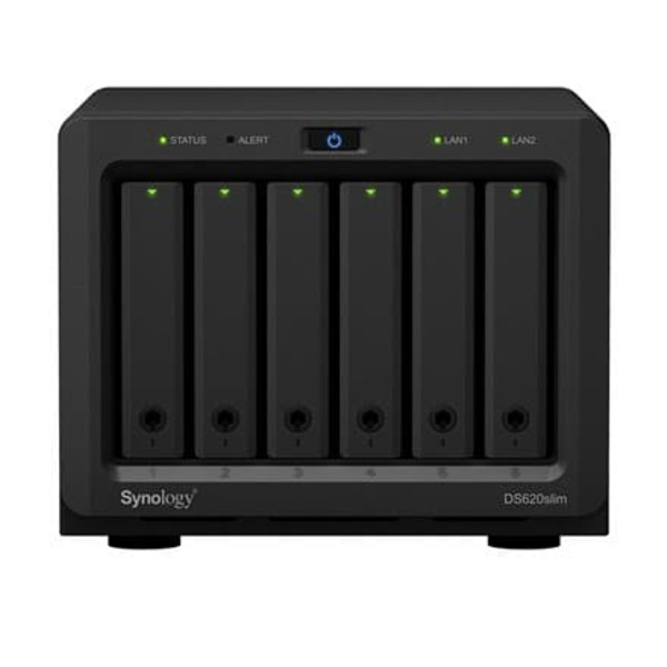 Serwer NAS DS620slim 6x0HDD 2,5Ghz 2GB DDR3L 2xUSB3.0 2xRJ45