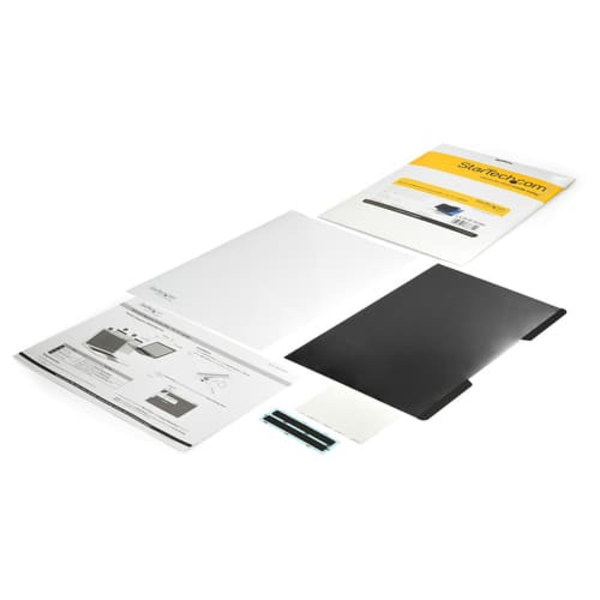 StarTech.com Laptop Privacy Screen for 15" Notebook, Magnetic Removable Laptop Display Security Filter, Blue Light Reducing Screen Protector, 16:9, Ma Läpinäkyvä