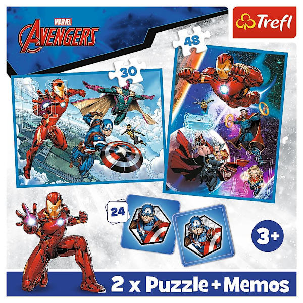 TREFL AVENGERS Puzzle Set 30+48+M24