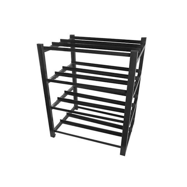 Lanberg battery rack for UPS 830x650 3 rows 4 levels (12 shelves) black Lanberg (flat pack)