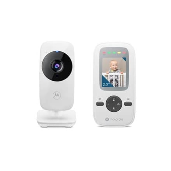 Motorola | Video Baby Monitor | VM481 2.0" | 2.0" diagonal color screen; LED sound level indicator; Infrared night vision; 2.4GHz FHSS wireless techno Hvid