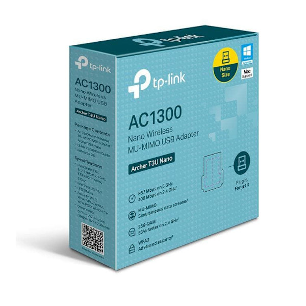 TP-Link AC1300 Nano Wireless MU-MIMO USB Adapter