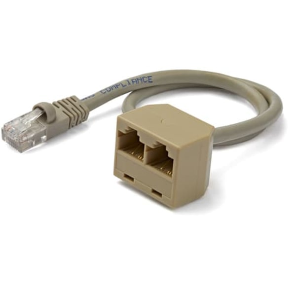 RJ45 SPLITTER CABLE ADAPTER/ADAPTER - F/M