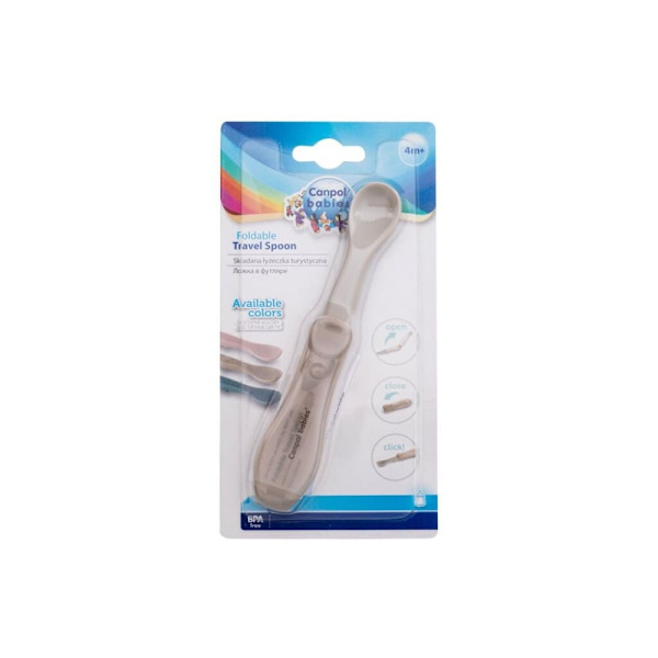 CANPOL BABIES Foldable travel spoon, grey, 4m+, 56/611_grey