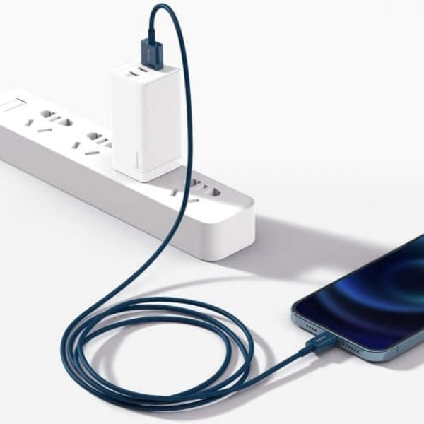 Baseus Lightning Superior Series cable, Fast Charging, Data 2.4A, 1m Blue (CALYS-A03)
